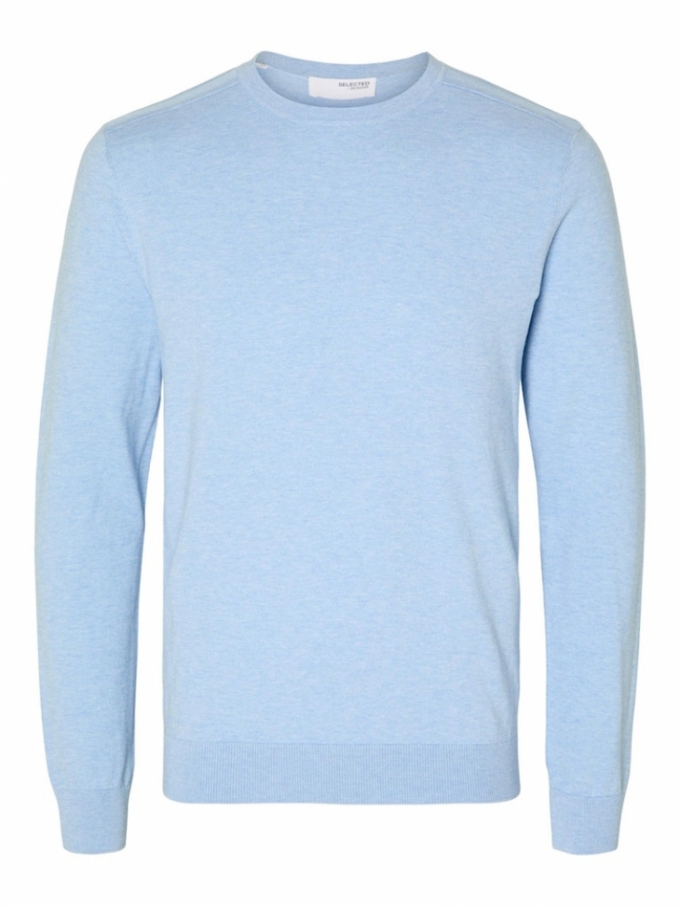 Slhberg Crew neck Chasmere Blue