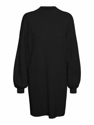 Nanvy funnelneck dress black