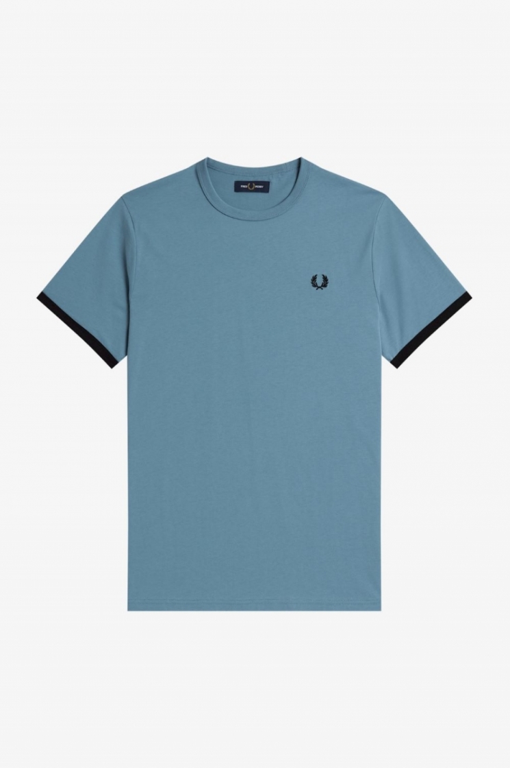 Ringer t-shirt Ash blue