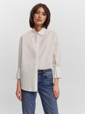 Riley India loose shirt snow white