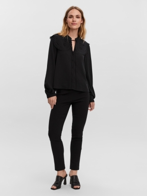 Vica collar shirt black