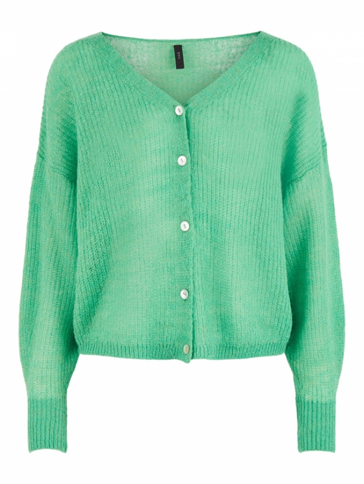 elias knit cardigan jolly green