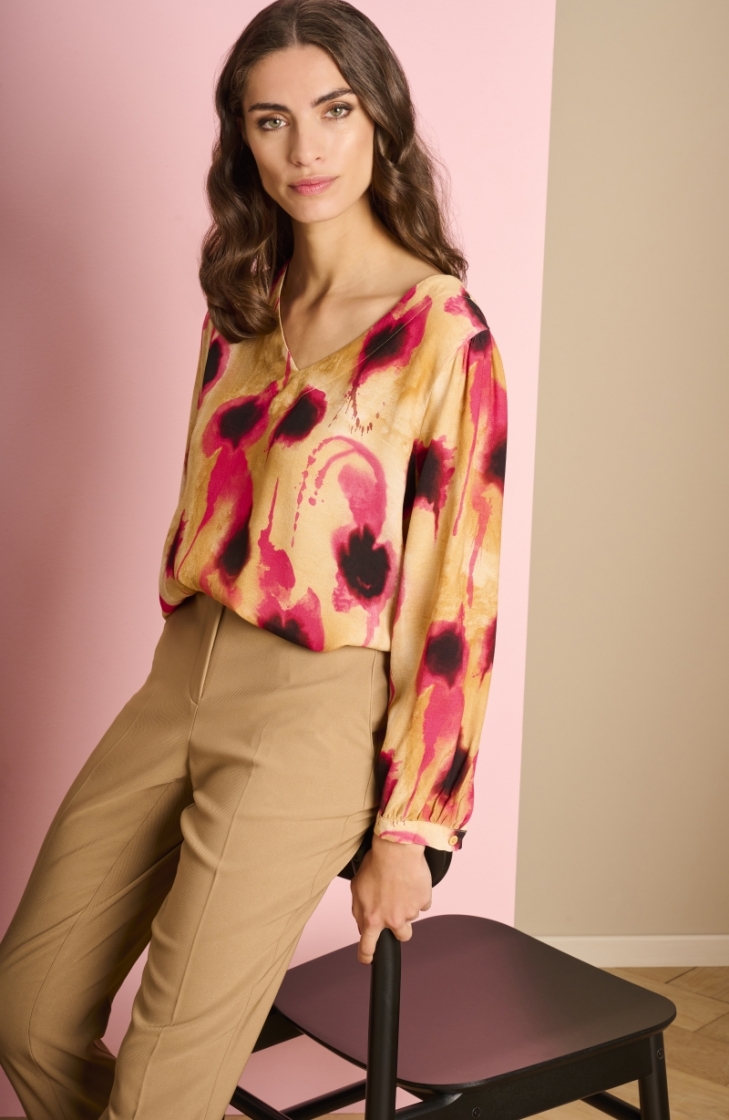 Anais blouse 10 Fuchsia