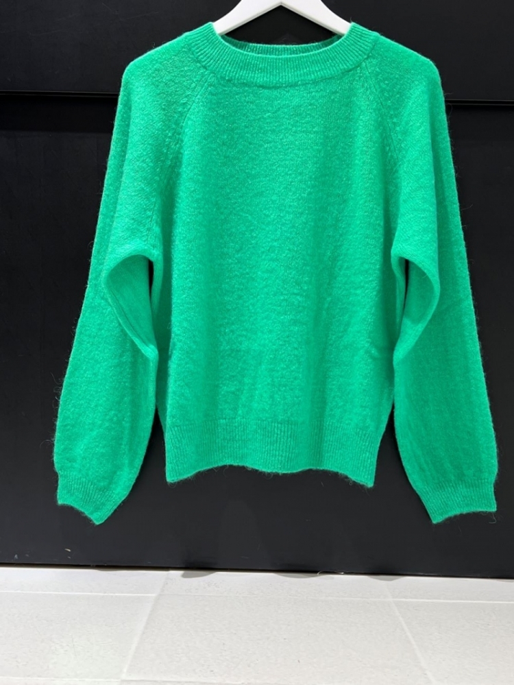 Xasa boatneck fine knit verde