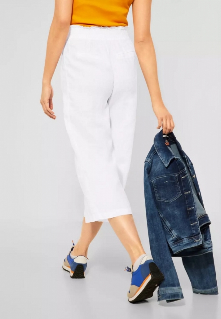 Style Emee Linen solid wide pn white