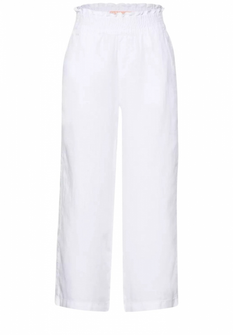 Style Emee Linen solid wide pn white