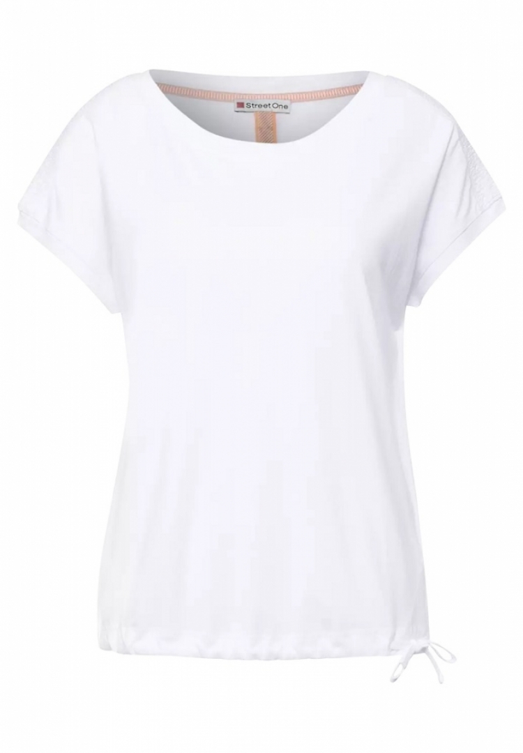 Shirt smock shoulder white