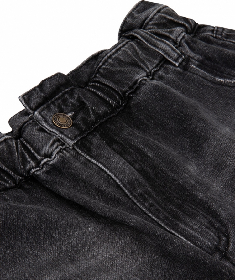 Jeans trousers paperbag graphite