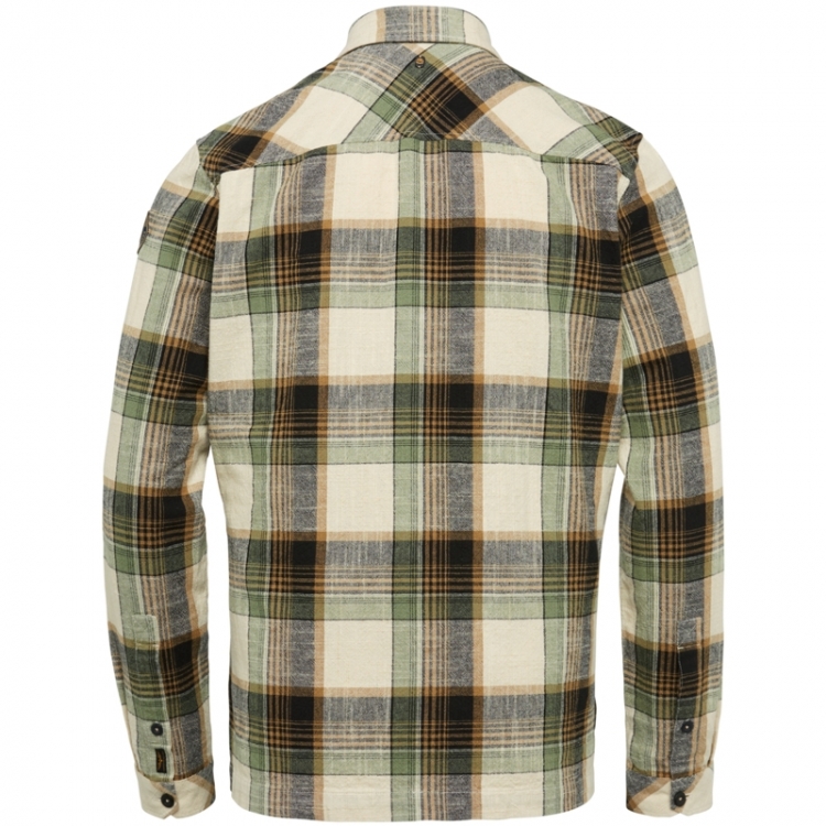 Shirt Cotton Yarn Dyed Check Hedge Green