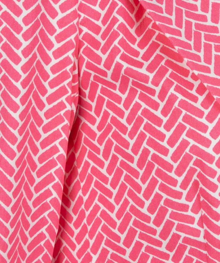 Blazer stretch block print  Pink