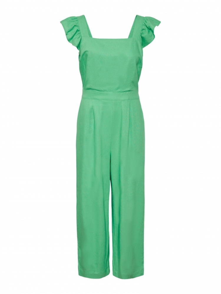 Summer Ankle Jumpsuit  Poison Green