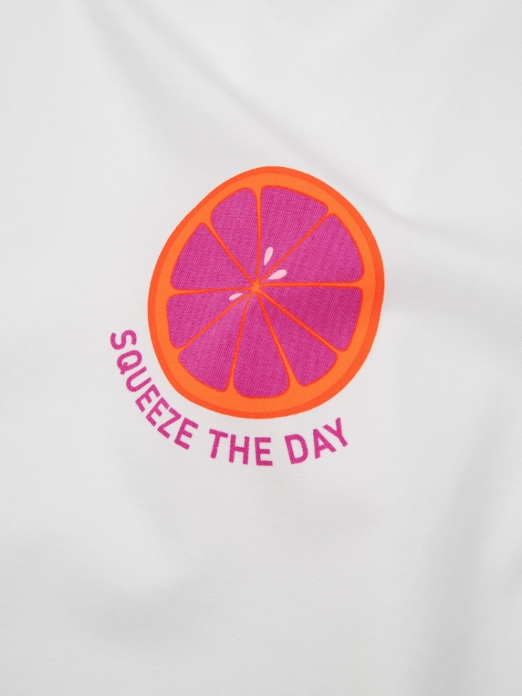 T-shirt Squeeze the day Purple