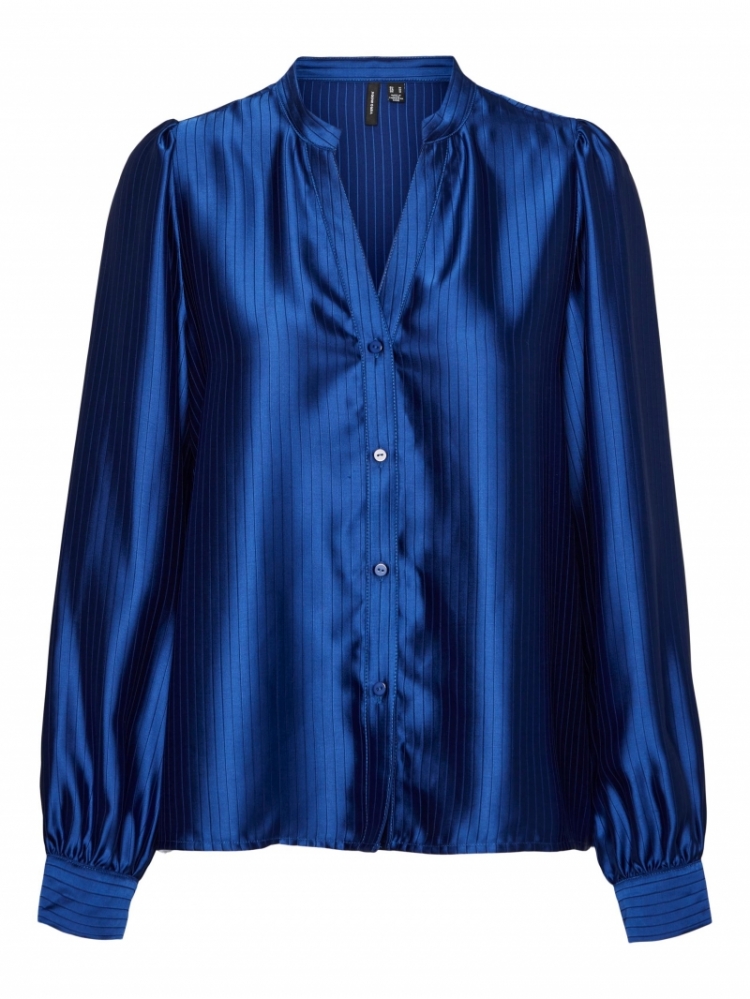 Nadia LS shirt WVN BTQ Sodalite blue