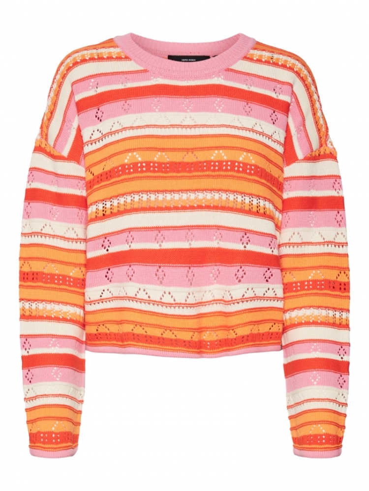 Sena O-Neck Pullover BOOS Sachet Pink/Tan
