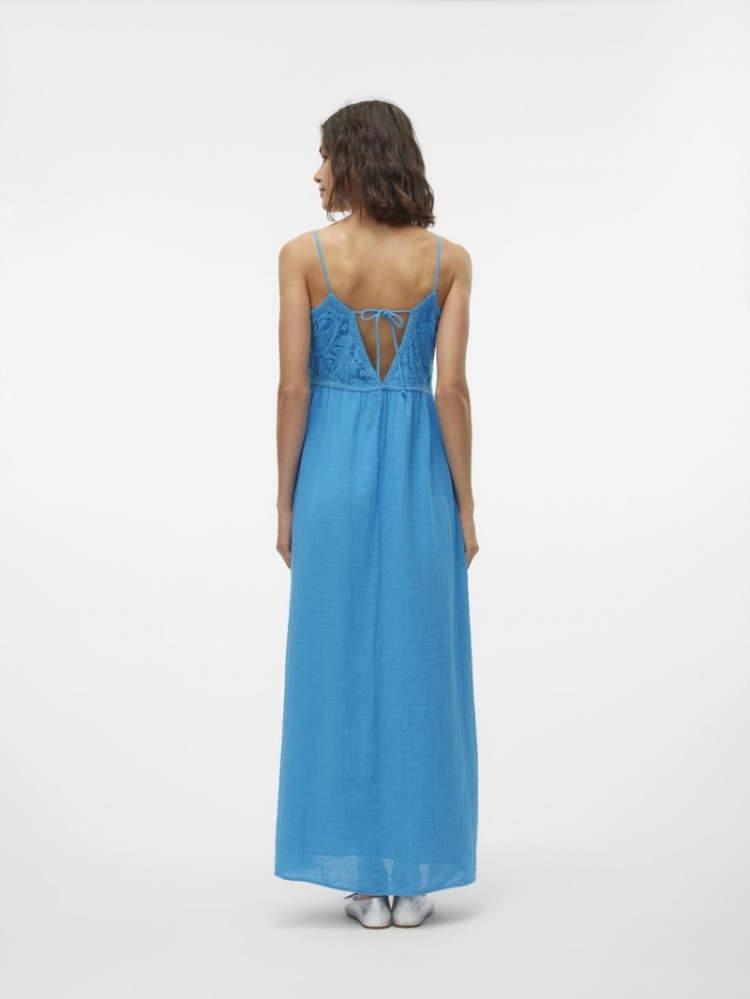 Kiva Long Dress Ibiza blue