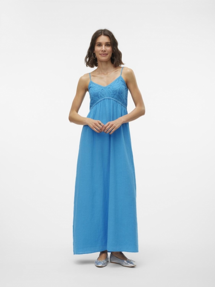 Kiva Long Dress Ibiza blue