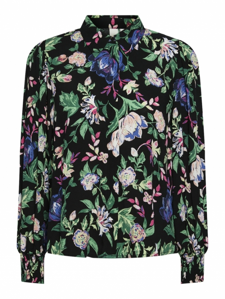 Alira shirt NOOS flower Black