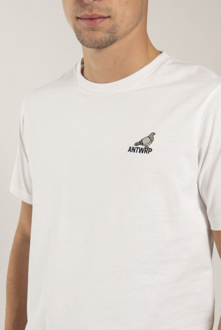 T-shirt met afbeelding duif White