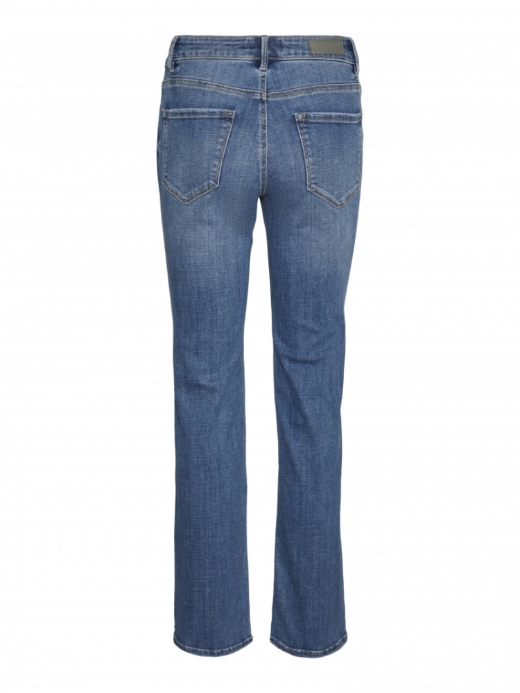 Flash straight jeans medium blue den