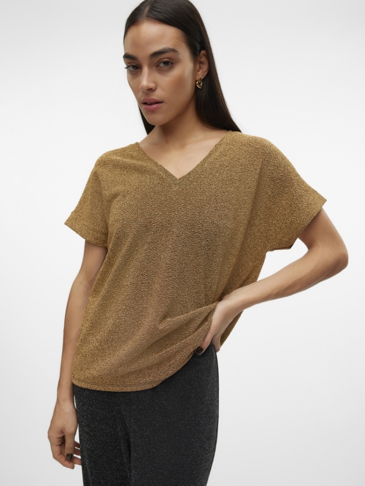 Roxanne top gold lurex Gold 