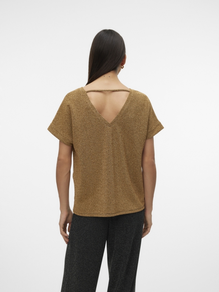 Roxanne top gold lurex Gold 