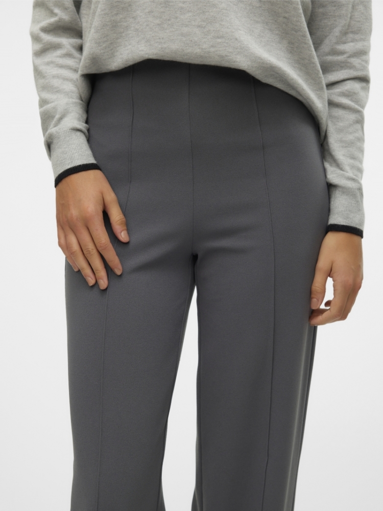 Becky wide pant Grey pinstripe