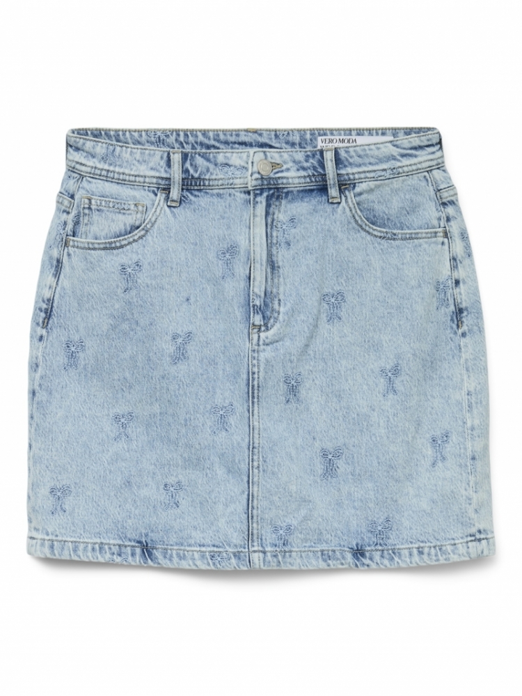 Tessa short skirt light blue deni