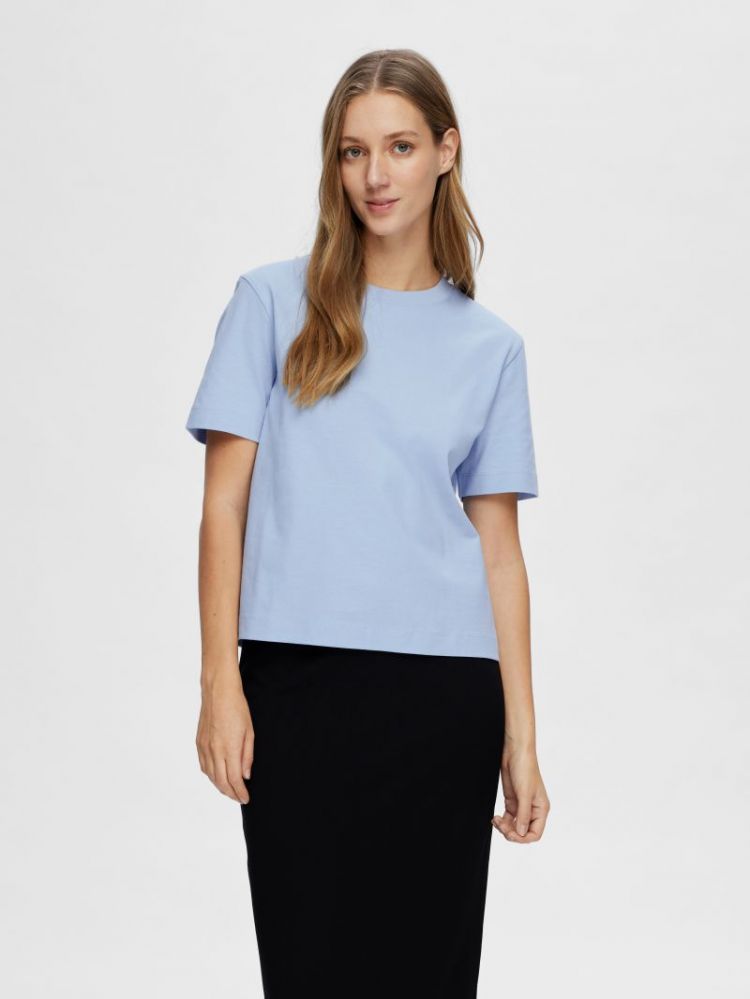 Essential boxy Tee Noos cashmere blue