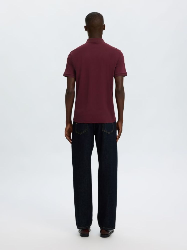 Fave Zip Polo Twany Port