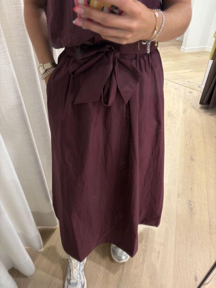 Timber Ankle Skirt Fig