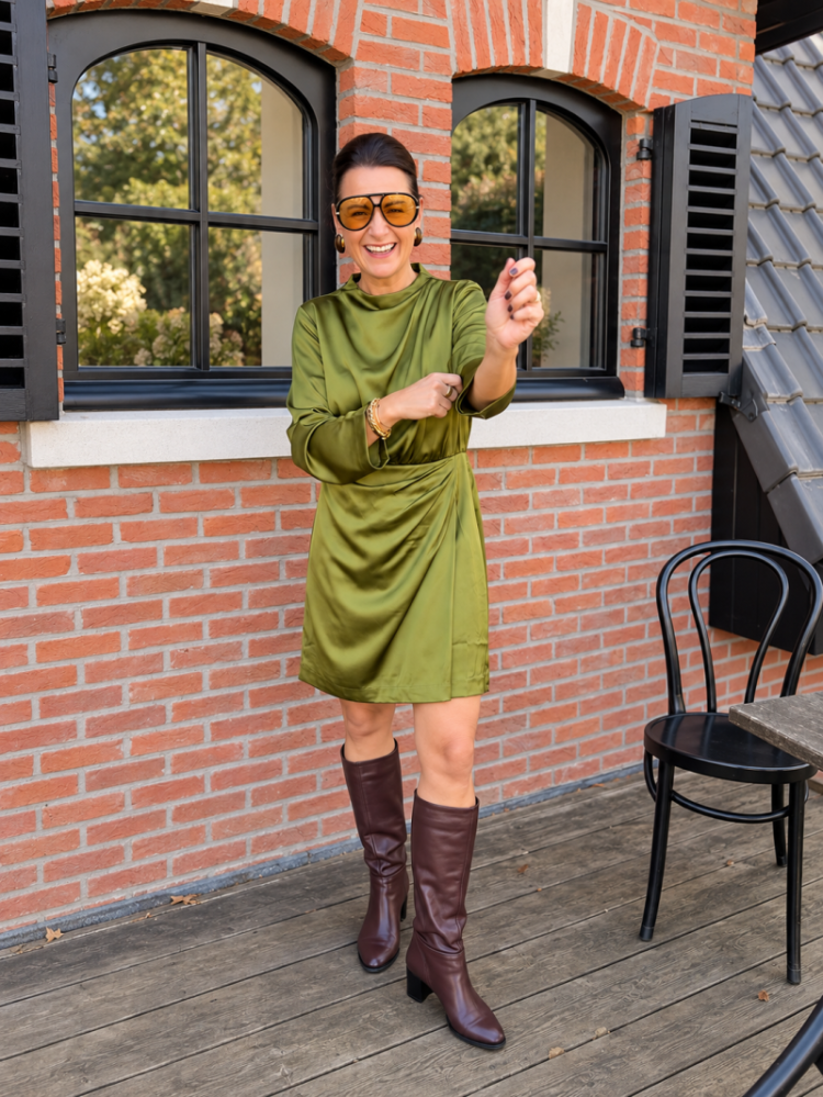 Bista Dress Sphagnum