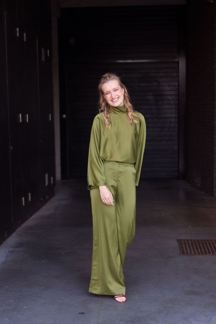 Pelana Palazzo Pants Sphagnum