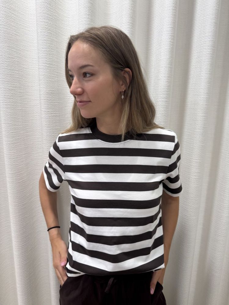 Essentiel Striped Boxy Tee Delicioso
