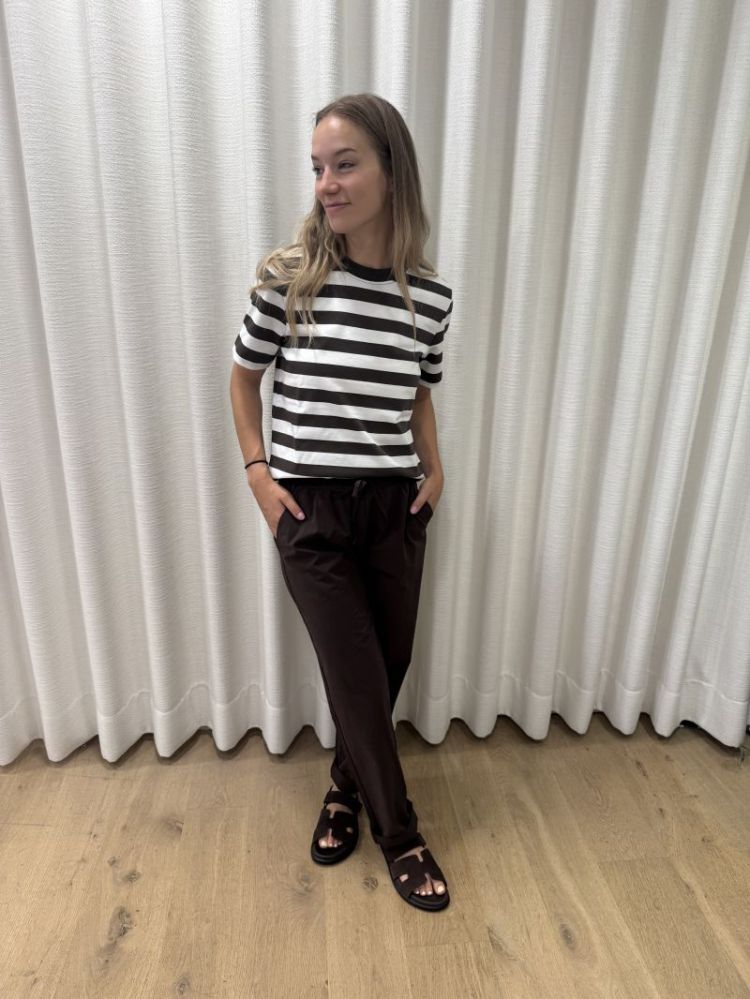 Essentiel Striped Boxy Tee Delicioso