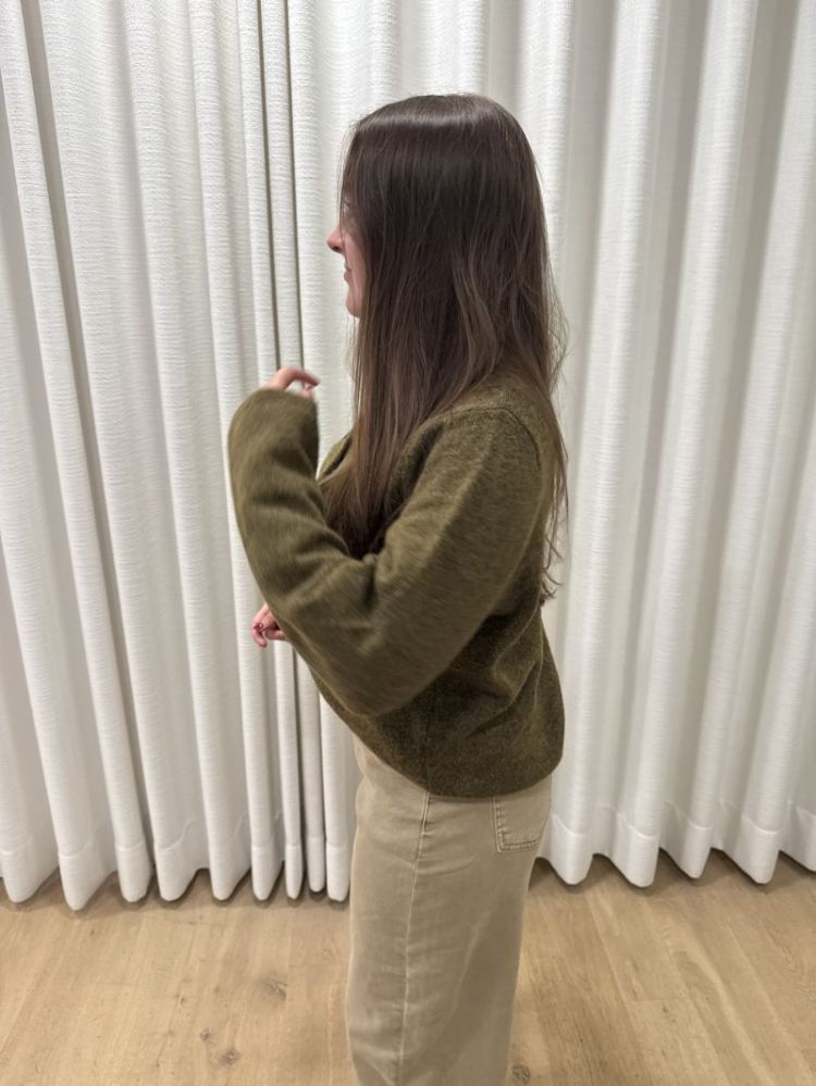 Lulu New Knit Cardigan  Fir Green