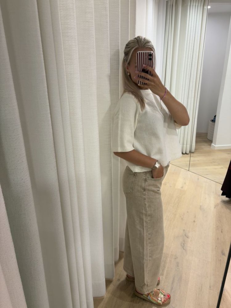 Boom O-neck Oversize Pullover Birch Melange