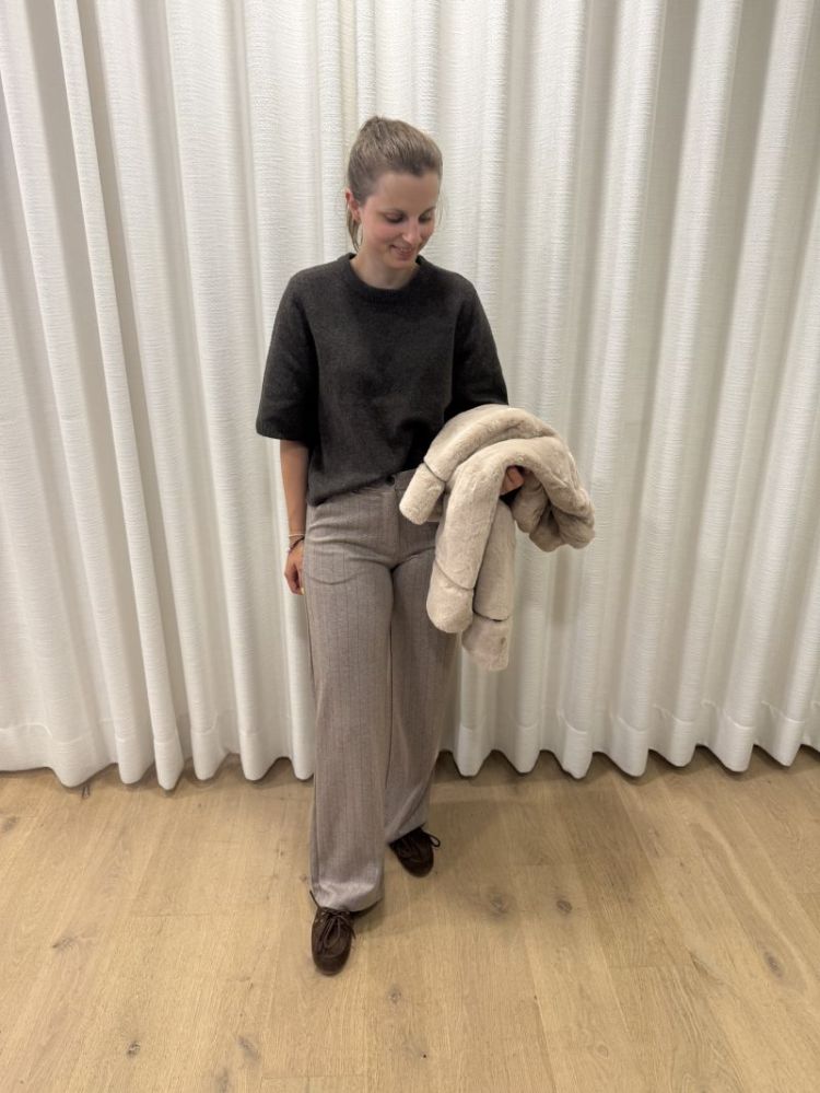 Boom O-neck Oversize Pullover Chocolate Torte