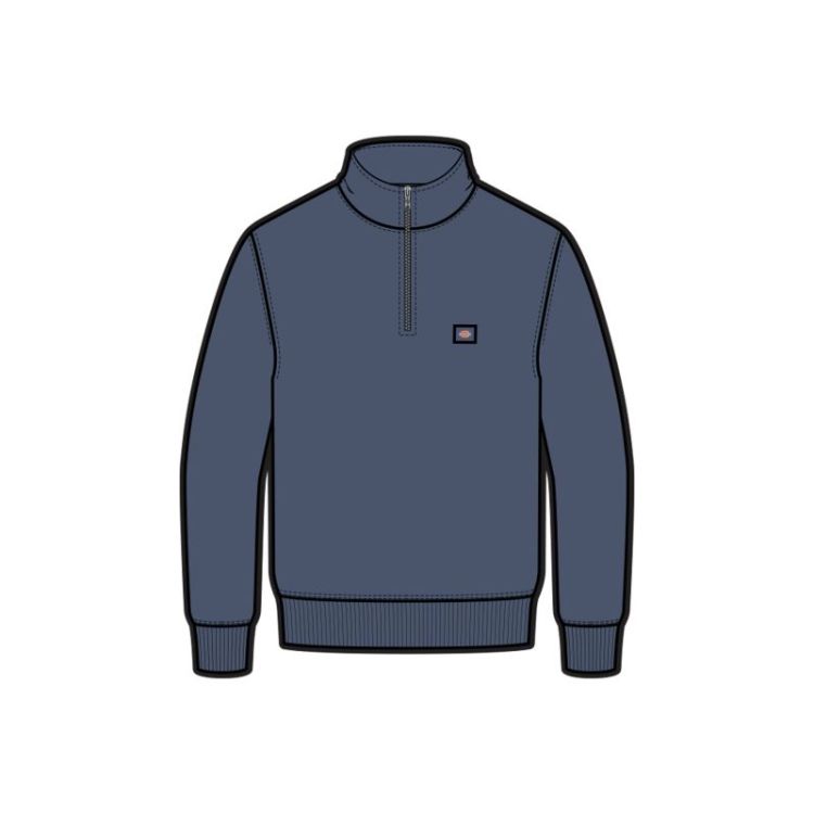 Oakport Quarter Zip Retro Indigo