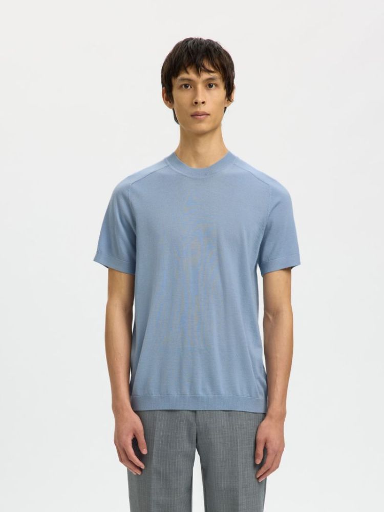 Tray Knit Merino Dusty Blue