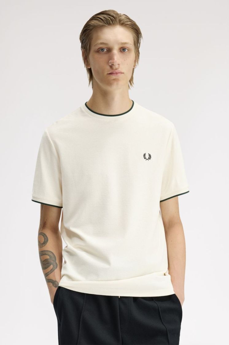 Pique T-shirt Ecru