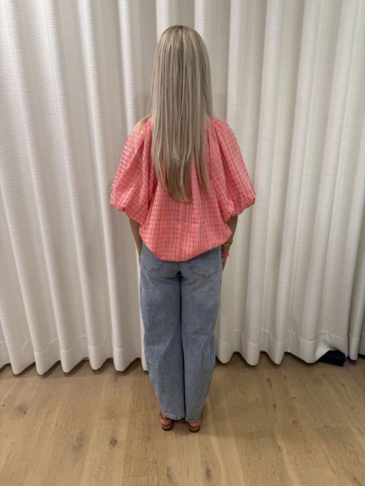 Balloon barrel jeans light jeans