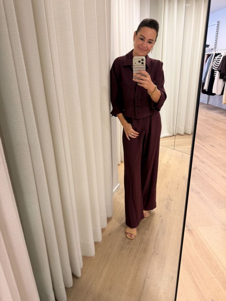 Iza pants in prachtig aubergin Aubergine
