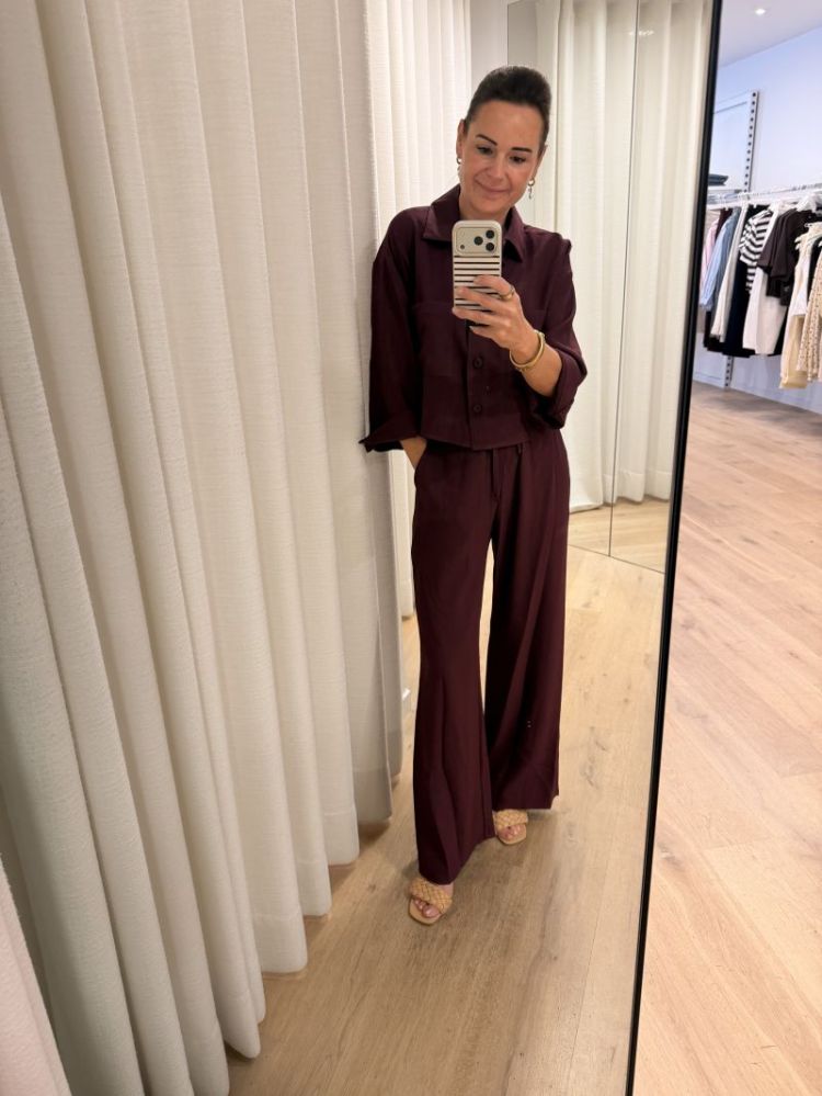 Iza pants in prachtig aubergin Aubergine