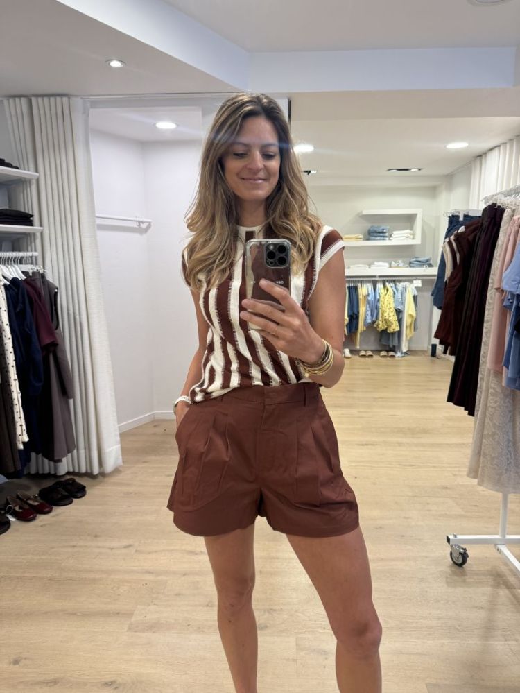 Carmen mini shorts Cherry mahogany