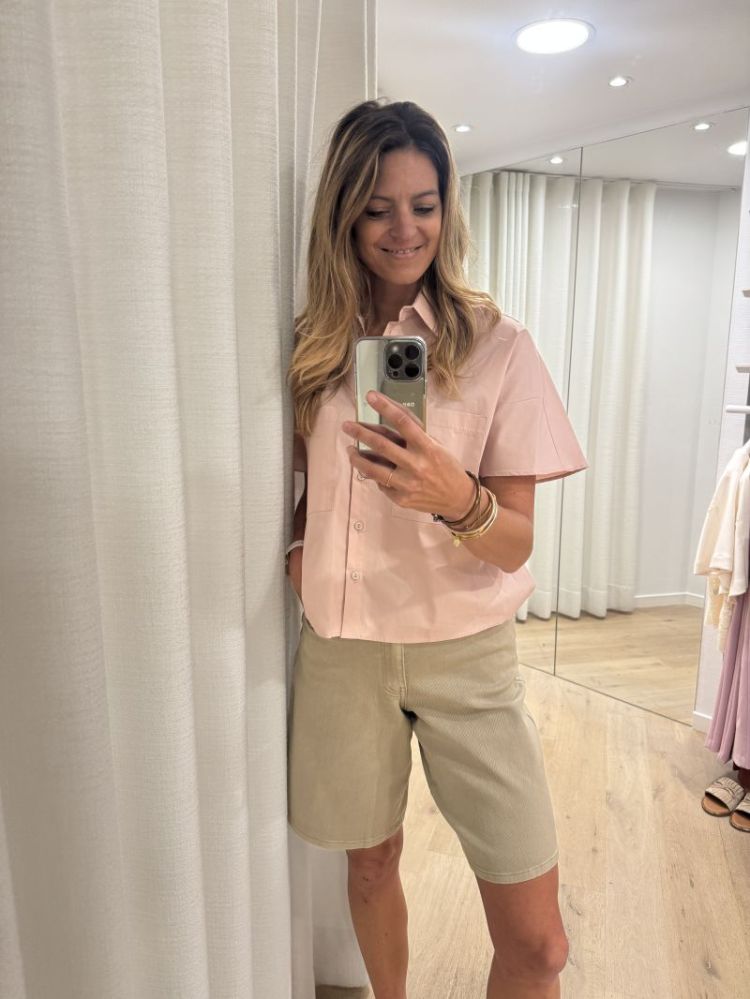 Lua Bermuda denim shorts incense