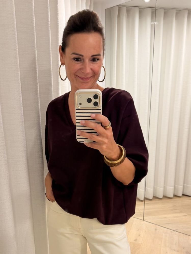 Camilla shirt Aubergine