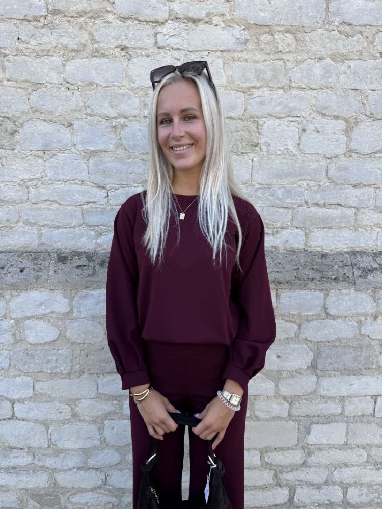 Shirt Renée bordeau