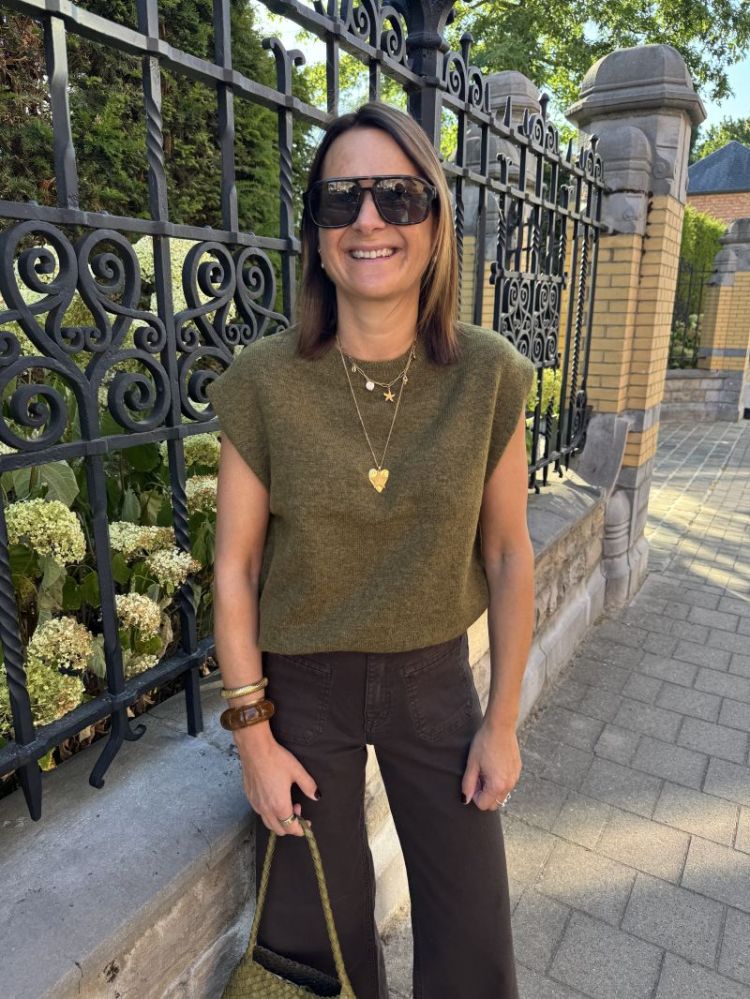 Lulu knit green melange
