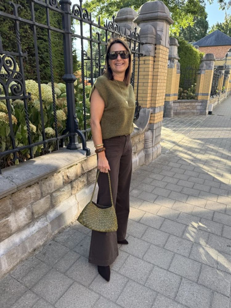 Lulu knit green melange