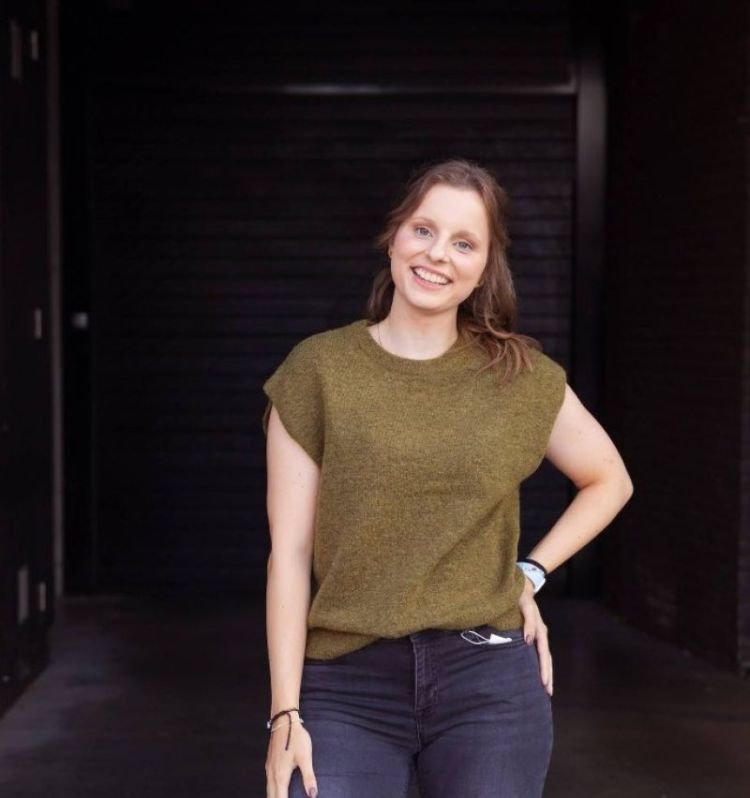 Lulu knit green melange